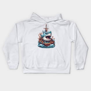 shark attack Kids Hoodie